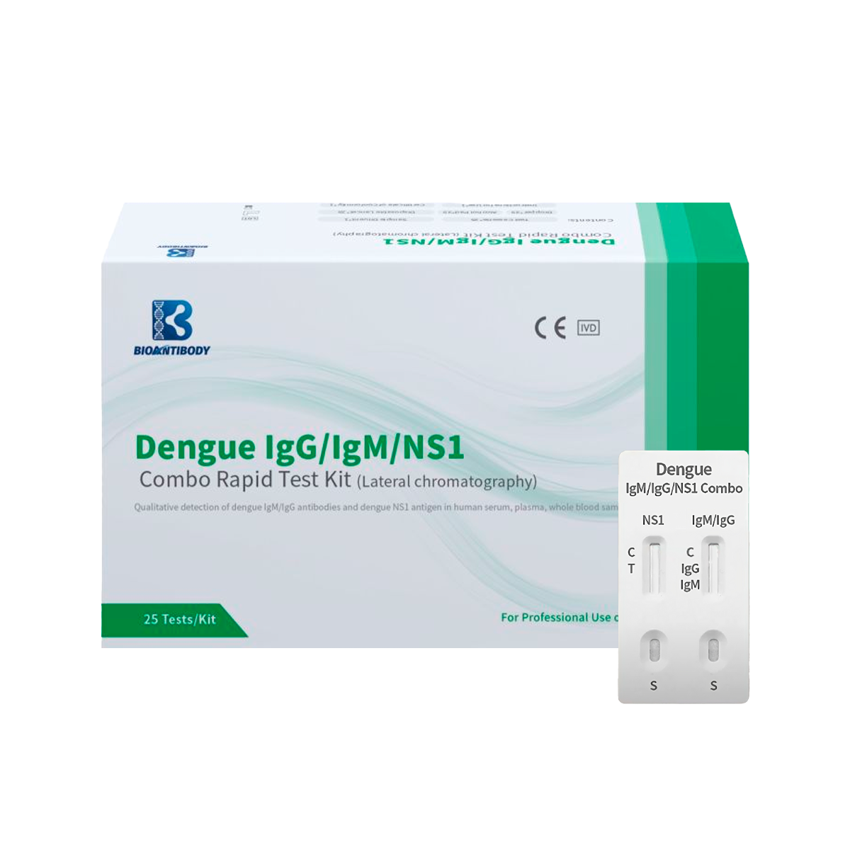 Pruebas R pidas De Dengue IgG IgM NS1 Combo Rapid Test Kit Con 25 pruebas-r-pidas-de-dengue-igg-igm-ns1-combo-rapid-test-kit-con-25