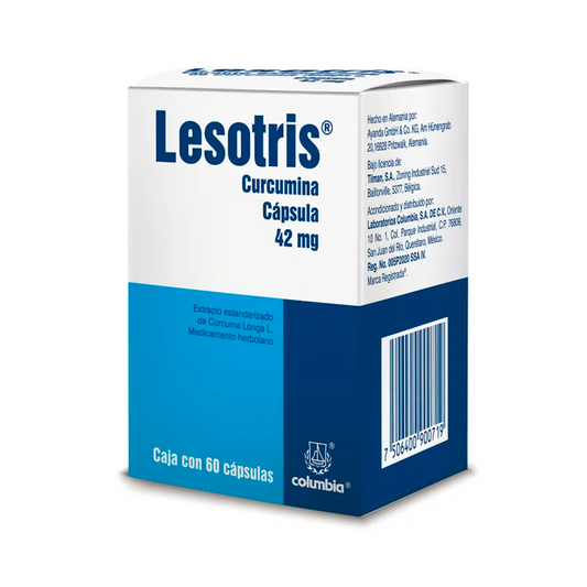 Lesotris Curcumina 42 mg 60 cápsulas