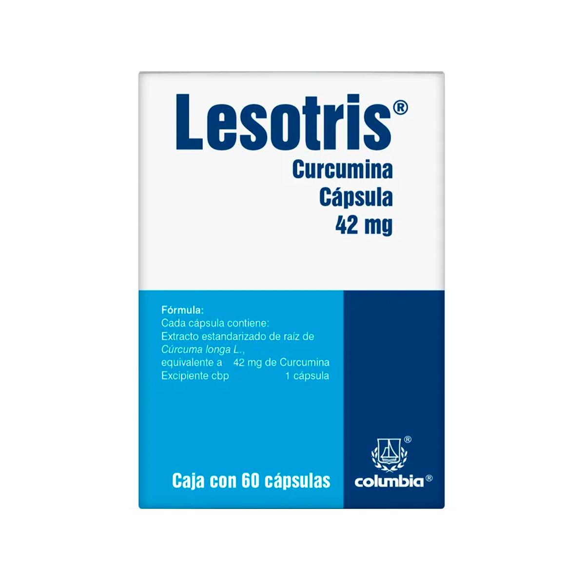 Lesotris Curcumina 42 mg 60 cápsulas