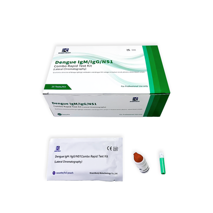 Pruebas rápidas de Dengue IgG / IgM / NS1 Combo Rapid Test Kit  con 25 pruebas BIOANTIBODY